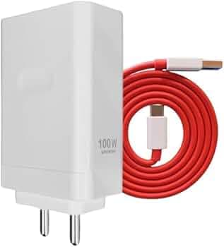 Oneplus Original 100W Charger Ultra Fast Charger with USB to C Dash SUPERVOOC Cable for Oneplus 12/12r/11/11R/10/10R/9/9R/Nord 4/ Ce4 / Ce3/ Ce4 Lite ...