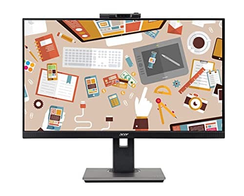 (Renewed) Acer B227Q 21.5 Inch IPS Full HD LED Monitor I FHD Adjustable Webcam I Height Adjustment & Pivot I HDMI, VGA and Display Port I Eye Care Features I Suitable for Work & Study from Home