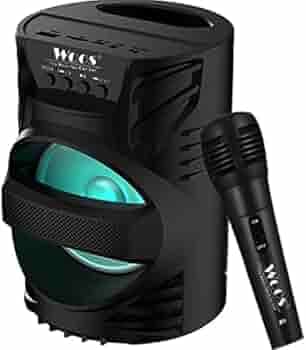 Woos WS-04 Amplified Sound Box Mini Home Theatre Wireless Bass Woofer Portable Subwoofer HiFi Audio System 3D Surround Sound | Splashproof Rock Beat Blast Stereo