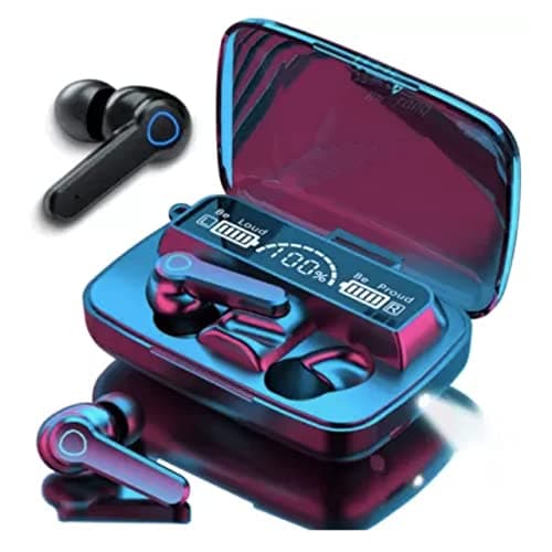 U SMART M19 Wireless Earbuds TWS 5.1 Large Screen Dual LED Digital Display Touch Bluetooth Headphones Mini Compact Portable Sports Waterproof Stereo Earphones