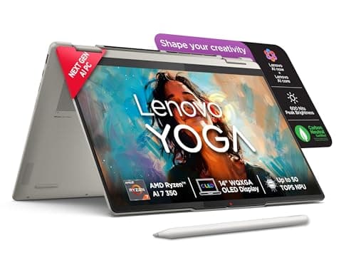 Lenovo Yoga 7 2-in-1 AMD Ryzen AI 7 350 (24GB RAM/1TB SSD/14 (35.5cm)/WUXGA OLED/50 Tops NPU/Copilot+ PC/Windows 11/Office Home 2024/Yoga Pen/1Yr ADP/...