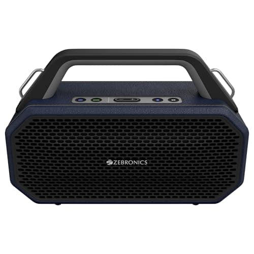 Zebronics Prima, Portable Bluetooth Speaker, 90 Watts, Upto 9 Hours Playback, Dual 11.8cm Drivers, Dual Passive Radiators, BTv5.4 | TWS | AUX | USB, C...
