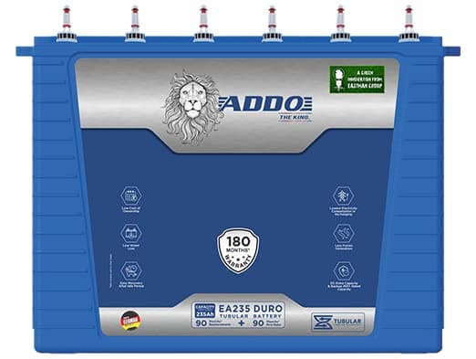 Addo Tubular Conventional Battery Premium Series- (EA2560XP 250 Ah 506 X 207 X 405)