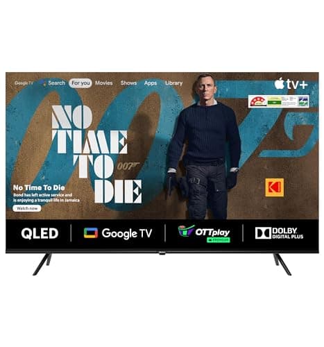 Kodak 126 cm (50 inches) Matrix Series 4K Ultra HD Smart QLED Google TV 50MT5011 (Black)