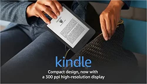 All-new Kindle (2022 release) – The lightest and most compact Kindle, now with a 6” 300 ppi high-resolution display, and 2x the storage (Black)