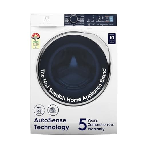 Electrolux 9kg/6kg 5 Star 40°C Vapour Wash, Wash to Dry EcoInverter Fully Automatic Front Load Washer Dryer, Scandinavian Design for Sustainable Clothing, White, UltimateCare 500, EWW9024P5WB