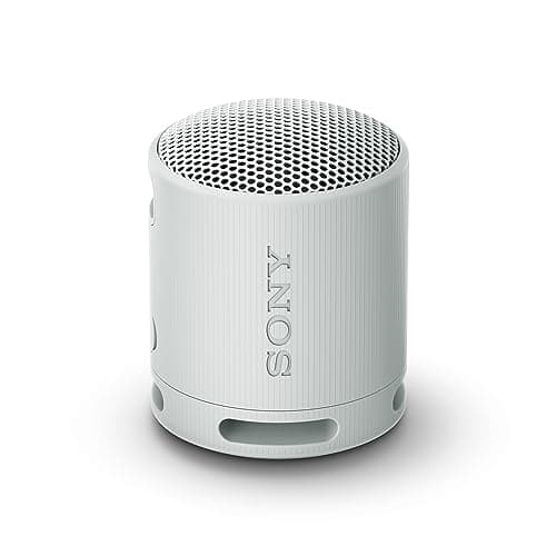 Sony SRS-XB100 Wireless Bluetooth Portable Lightweight Super-Compact Travel Speaker, Extra-Durable IP67 Waterproof & Dustproof, 16 Hrs Batt, Versatile Strap, Extra Bass and Hands-Free Calling-Gray