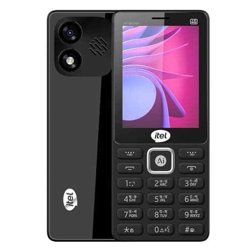 itel Super Guru 4G Max | Dual 4G | Max 3" Display | Smart AI Voice Assistant | 2000 mAh Battery | Type-C Charger | Cloud App Support | Bluetooth | Bla...