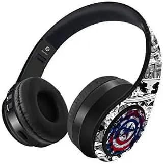 Macmerise Splash Out Shield On-Ear Bluetooth Headphones with Upto 10 Hours Playback, FM Radio, SD Card, Soft Padded Ear Cushions and Passive Noise Isolation | Decibel Wireless Headphone