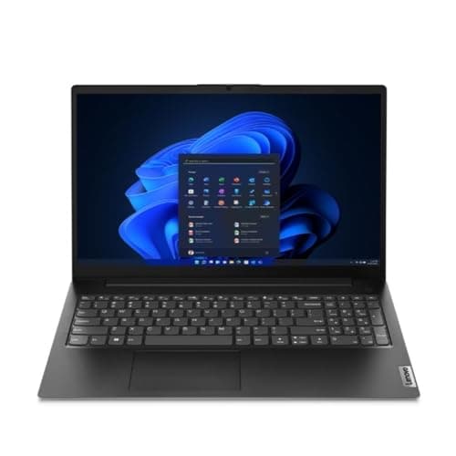 Lenovo V15 Intel Celeron n4500 FHD 15.6 inch Laptop / 8GB DDR4 Ram and 256GB NVME SSD/Intel UHD Graphics/Windows 11 & MS-Office/Privacy Shutter/Black ...