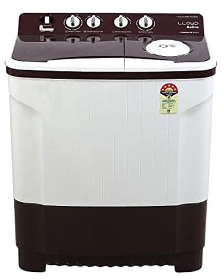 Lloyd by Havells 7.5 kg Semi Automatic Top Load Washing Machine GLWMS75DDMAC, 1300 RPM, Soak Function, 3 Wash Programs, Swift Dry, Magic Filter (Dark ...