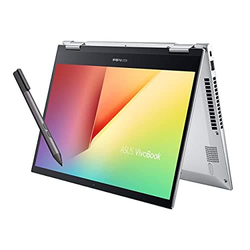 (Renewed) ASUS VivoBook Flip 14 (2020), Intel Core i3-1115G4 11th Gen, 14" FHD Touch Thin and Light 2-in-1 Laptop (8GB RAM/256GB SSD/Office 2019/Windows 10/Integrated Graphics/Silver/1.5 Kg), TP470EA-EC301TS
