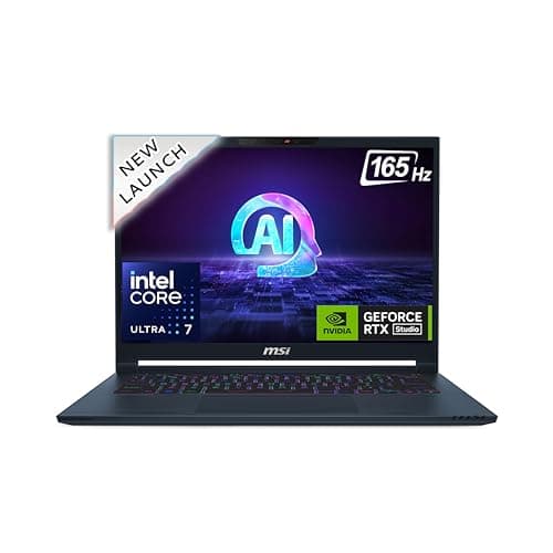 MSI Stealth 14 AI Studio, Intel Core Ultra 7 155H, 36CM 2.8K OLED 120Hz Gaming Laptop(16GBx2/1TB NVMe SSD/Windows 11 Home/NVIDIA GeForce RTX 4060, Sta...