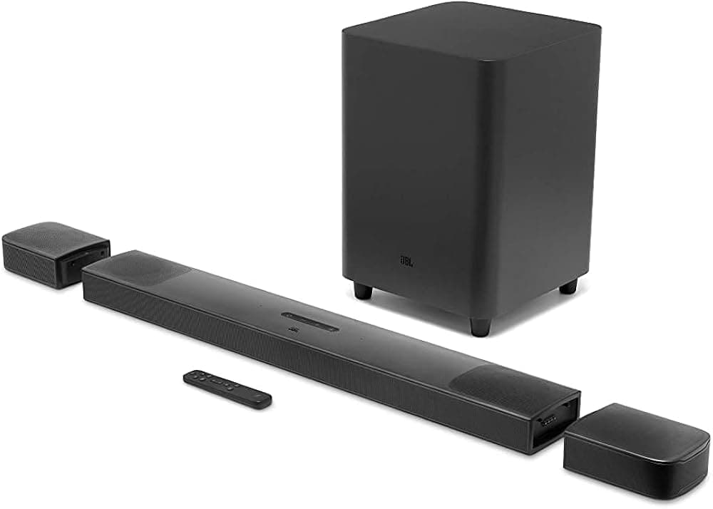 (Refurbished) JBL BAR 9.1 True Wireless Surround Soundbar with Dolby Atmos, Detachable Wireless Speakers, Ultra HD4K Pass Through & Built-in WiFi (820...