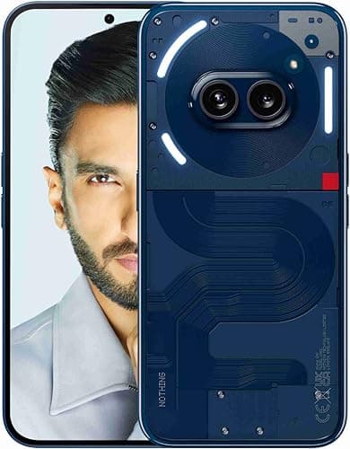 Nothing Phone (2a) 5G (Blue, 8GB RAM, 256GB Storage) | Up to 16 GB RAM | 6.7" AMOLED Display | 50MP (OIS) + 50 MP | 32 MP Front | Mediatek Dimensity 7...