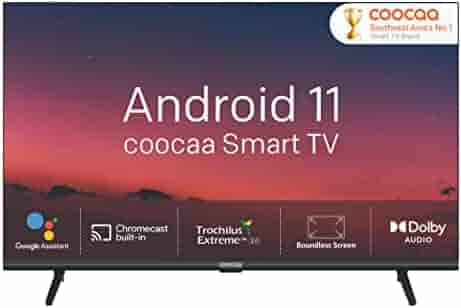 Coocaa 80 cm (32 inches) Frameless Series HD Ready Smart Certified Android IPS LED TV 32S7G (Black)