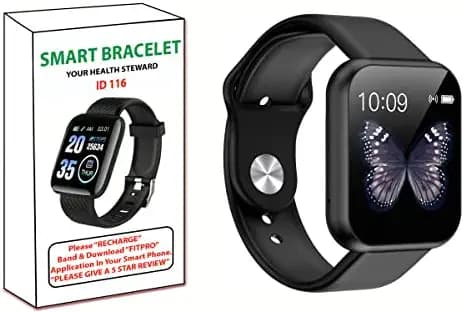 Sakit Smart Watch D20 Bluetooth Smart Fitness Band Watch with Heart Rate, Activity Tracker Waterproof Body, Step Counter, Blood Pressure, Activity Tracker (Black) (D20)