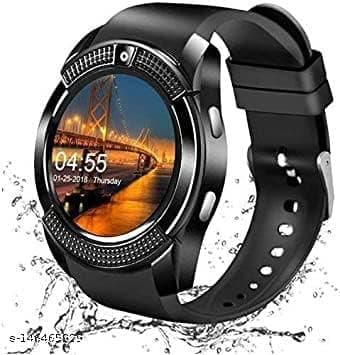 CYRFO V8 Smartwatch Bluetooth Phone Smart Watch with Camera SIM Card Slot & Pedometer Smart Health Features for Men & Women, Microphone Touch Screen Watch Compatible