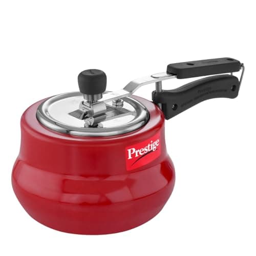 Prestige Svachh, 10752, 3 L, Nakshatra Duo Red Handi, with Deep Lid for Spillage Control, Aluminium, Inner Lid