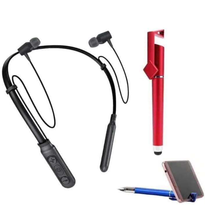G S Star F9 Pure Wireless Bluetooth Headphones, Headset with Pen Stand and Sound Button Earphone for M i Note 5/6/7 Pro, 6A, Y2, A2, A1, Y3 All Smartphones (Multicoloured)