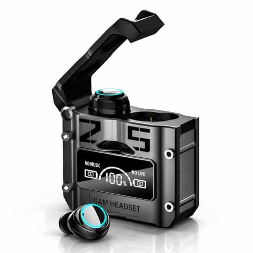 Grenade TWS Earbud, Bluetooth Earphone with Display, Low Latency Gaming, 40 Hrs Playtime with Fast Charging, Bluetooth 5.3 + ENC, 13mm HD BASS Drivers...