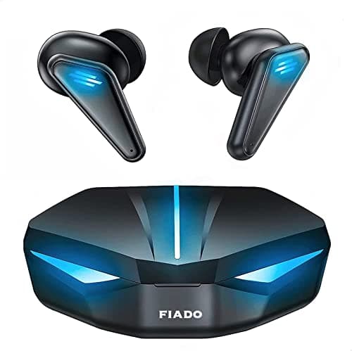 fiado K-55 Gaming Earbuds Power bass Game Music Mode Alien Led Design Bluetooth Headphone with mic (Black, in Ear)