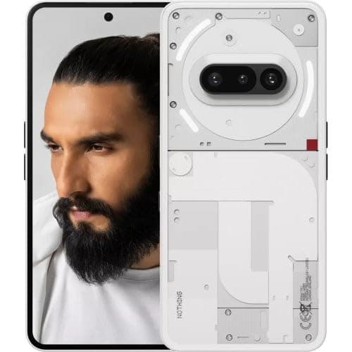 Nothing Phone (3A) 5G (White, 8GB RAM, 128GB Storage) | Snapdragon 7s Gen 3 | 50MP+50MP+8MP Cameras | 32MP Front | 6.77 120Hz AMOLED | 5000mAh Battery...