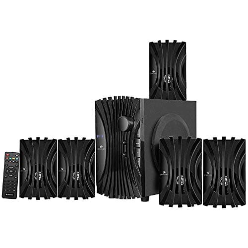(Renewed) Zebronics Zeb-Twist 5.1 Multimedia Speaker with Bluetooth Supporting,USB,AUX,Built-in FM and Remote Control(Black)