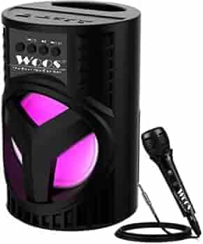JBNB WS-03 Wireless Multimedia Ultra BASS Splash Proof Portable, Wireless Speaker Support Bluetooth, FM Radio, USB, Micro SD Card Reader, AUX with Karaoke mic 10 W Bluetooth Speaker