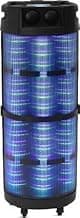 Altec Lansing AL-5003 Super Bass Splashproof Wireless Bluetooth Trolley Party Speaker with Vivid Light Effects 100 W (Black, Stereo Channel)