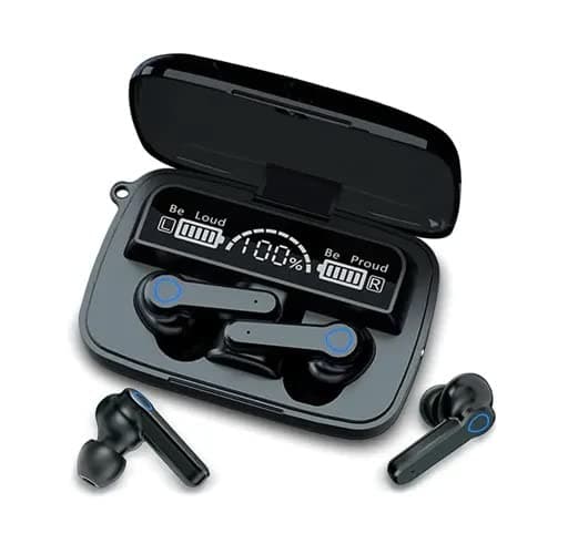 FIT FOREST GRACEFULLY CRAFTED M19 Wireless Earbuds Headset M19-19 Earbuds TWS Earphone Touch Control Mirror Digital Display Wireless Bluetooth 5.1 Headphones with Microphone