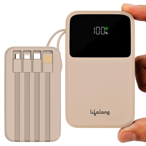 Lifelong ZenCharge 10000 mAh 22.5 W Compact Pocket Size Power Bank with 6 Input/Output Port (Peach, Lithium Polymer, Fast Charging, Quick Charge 3.0 f...