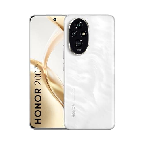 HONOR 200 5G (Moonlight White, 12GB + 512GB) | 6.7-inch AMOLED Quad-Curved Display | Dual OIS 50MP + 50MP + 12MP Camera | 50MP Selfie Camera | AI-Powe...