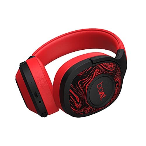 Boat Rockerz 550 Bluetooth Wireless Over Ear Headphones with Mic and Upto 20 Hours Playback, 50Mm Drivers, Soft Padded Ear Cushions and Physical Noise
