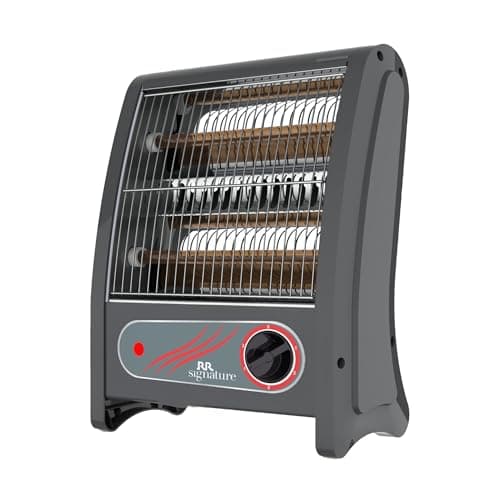 RR Signature ECOHEAT QUARTZ Room Heater 800 Watt | Low Power Consumption | Tip-over Protection | 2 Heating Rods for Quick Heating | Cool Touch Body | ...