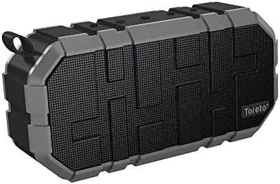 Toreto TOR-325 Boom+ 10W Portable Bluetooth Speaker | Stereo Speaker with Heavy Bass| Up to 6 Hours Playtime | in-Built mic | IPX5 Water Resistant, Black