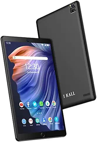 I KALL N20 4G Calling Tablet with 10 Inch HD Display (3GB, 32GB, Android 10) (Black)
