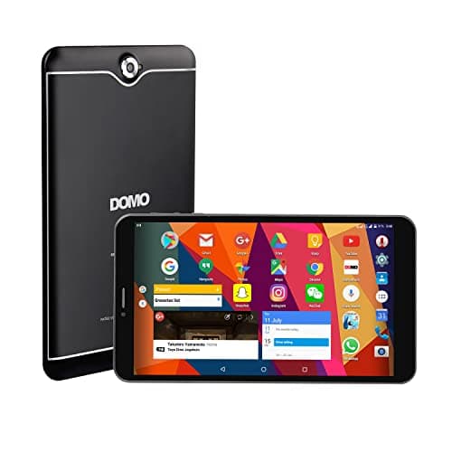 DOMO Slate S3 Tab 7-inch 1GB RAM, 8GB ROM, 128GB Expandable, Dual SIM Slot, GPS, Bluetooth, QuadCore CPU (Black)