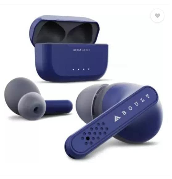 (Renewed) Boult Audio AirBass GearPods with Bluetooth Headset (Blue)