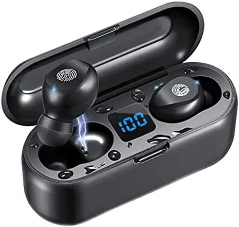 VEHOP Power True Wireless Earbuds, TWS Earbuds with Power Bank, Bluetooth 5.1, 150hrs Playtime, IPX7 Sweat-Proof, 1500mah Battery with Fast Charging, Built-in Mic with Deep Bass (Power F9)