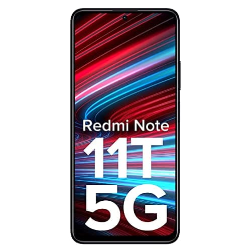 (Renewed) Redmi Note 11T 5G (Matte Black, 6GB RAM, 128GB Storage)| Dimensity 810 5G