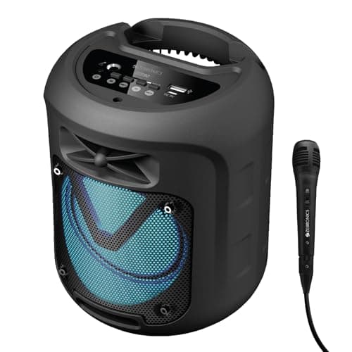 ZEBRONICS Sound Feast 90 10W Output, Portable Wireless Speaker with Bluetooth v5.0, FM Radio, TWS, 6.3mm Wired Mic Support, USB, mSD, AUX, Mobile Hold...