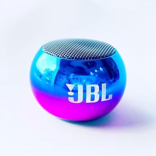 Modern Dynamic Mini Speker Mini Boost Portable 3D Mini Speaker Metal Round Mini Speakers Bluetooth Wireless for Home Office & Travel | Compatible for ...