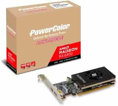 PowerColor AMD Radeon RX 6400 Low Profile 4GB GDDR6 Graphics Card