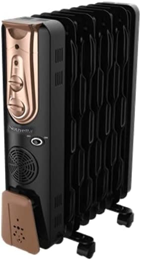 Nouvetta Genius 13 Fin PTC Oil Filled Heater (2 Years Warranty , Black)