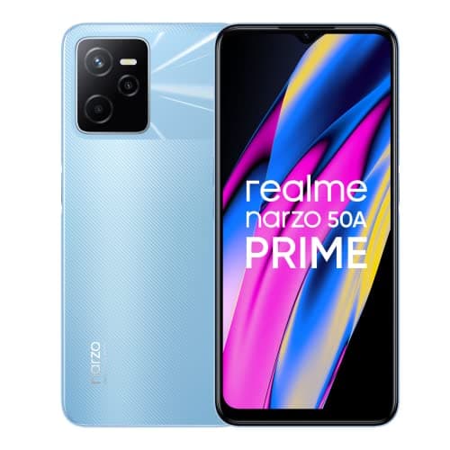 realme narzo 50A Prime (Blue, 4GB RAM+64GB Storage) T612 Processor | 50MP AI Triple Camera | Charger Included