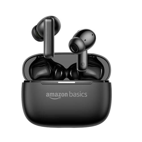 Amazon Basics Pro Series ANC Wireless in Ear Earbuds, Bluetooth 6.0 TWS Earphones with Mic, Active Noise Cancellation, 4 Mics ENC, 55H Playtime, Smart...