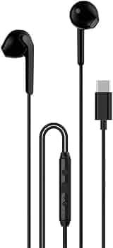 DUDAO X3C in-Ear Type C Wired Earphones,Tangle Free 1.2M Hi-Fi Stereo Noise Reduction 15mm Drivers in-Line Mic & Vol Controller compatiable with iPhon...