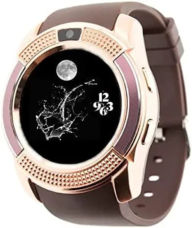 Drumstone V8 Smart Watch with SIM Card Support Bluetooth Smartwatch Compatible with All Mobile Phones