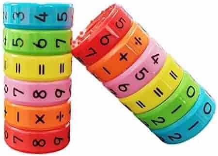 The Trust Box 2022 Trending New Launch - The Trust Box Magnetic Arithmetic Learning Toy, Cylinder Numbers and Symbol Toys, Intelligence Brain Developing Toy for Kids (Multicolor) - 2 Sets -12 Pieces